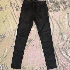 Black pleather pants